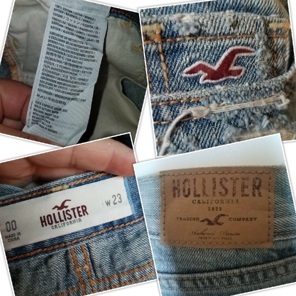 HOLLISTER LIGHT BLUE SHORTS SIZE 00 - Picture 3 of 7
